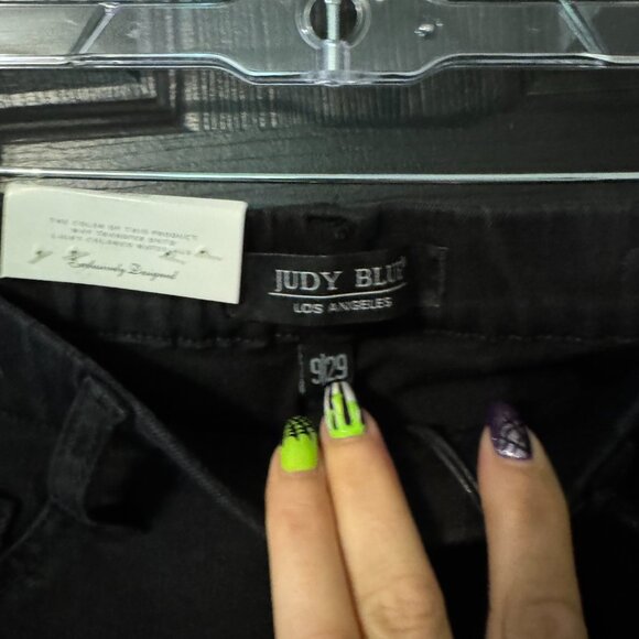 NWT Judy Blue Elestic Waist Black Jeans Jeggings - Picture 2 of 4